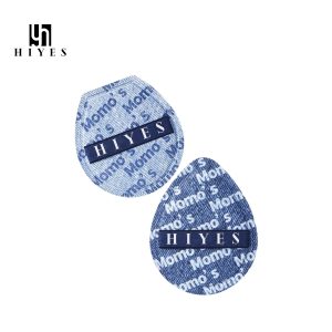 HIYES Light Blue Denim Print Powder Puff Soft Makeup Puff for Foundation