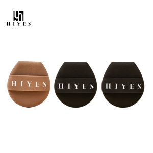 HIYES 3Pcs Brown & Black Classic Powder Puff Soft Makeup Blender