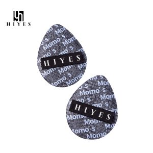 HIYES Black Denim Print Powder Puff Washable Makeup Puff