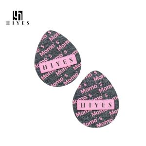 HIYES Pink Denim Print Powder Puff Ultra Soft Cosmetic Puff